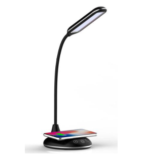 Bedside Office Study USB Mobile Phone Wireless Charging LED Table Lamp